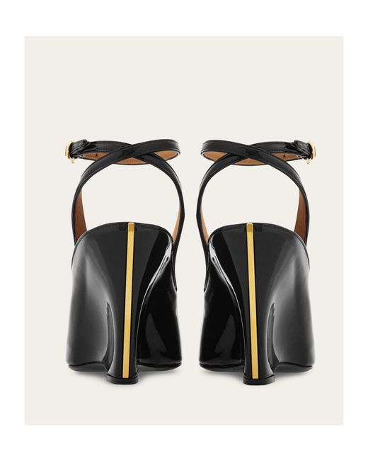 Ferragamo Brown Wedge-Heeled Platform Sandals