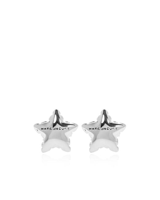 Marc Jacobs White Star Balloon Stud Earrings