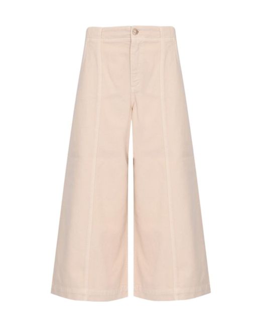 Twinset Natural Wide-Leg Trousers