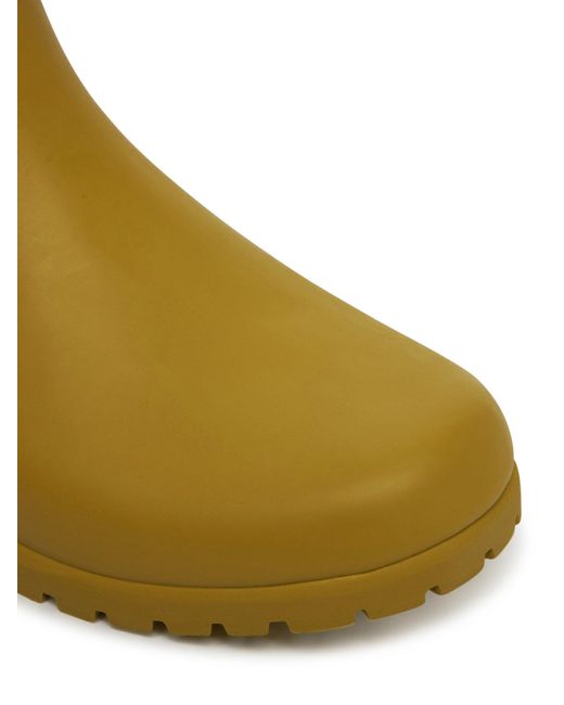 Barbour Yellow Round-Toe Ankle Boots