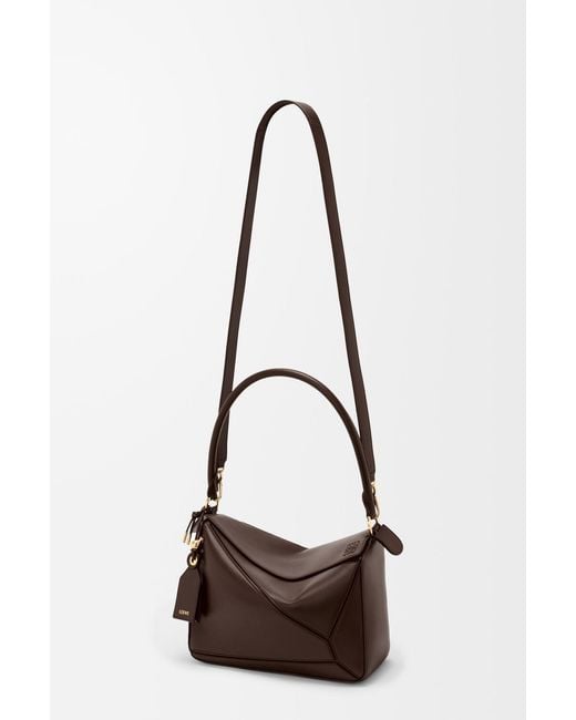 Loewe Brown Medium Featherlight Puzzle Bag