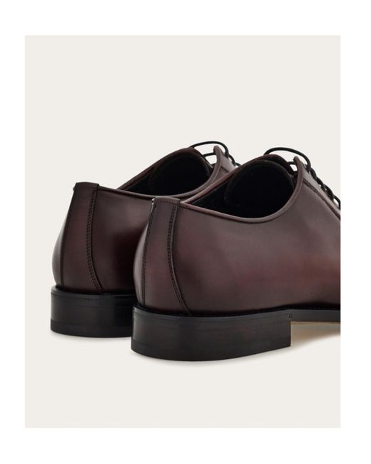 Ferragamo Brown Derby Shoe for men