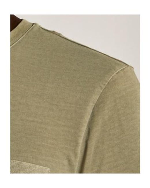 Fay Green Pocket Crew Neck T-Shirt for men