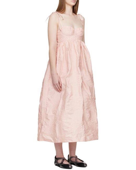 CECILIE BAHNSEN Pink Sleeveless Dress