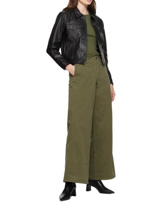 Rag & Bone Black Long-Sleeved Leather Jacket