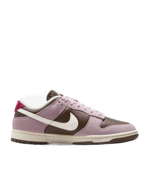Nike Pink Dunk Low Lace-Up Sneakers