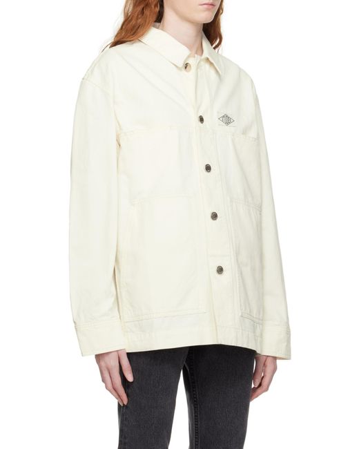 Etudes Studio White Études Studio Logo Patch Shirt Jacket for men