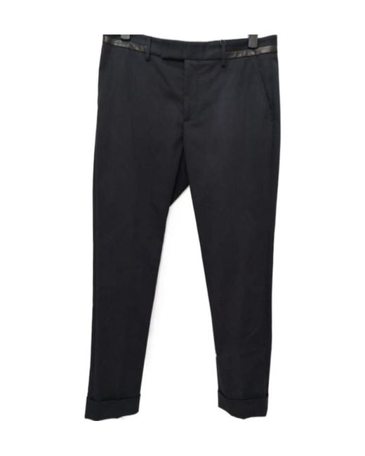 Gucci Blue Belt-Loop Casual Pants for men