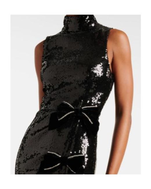 Rebecca Vallance Black Sequined Dress