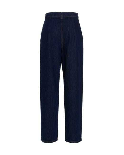 Magda Butrym Blue Belt-Loop Jeans