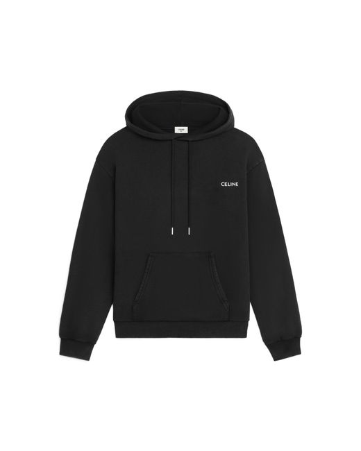 Céline Black Loose Hoodie for men