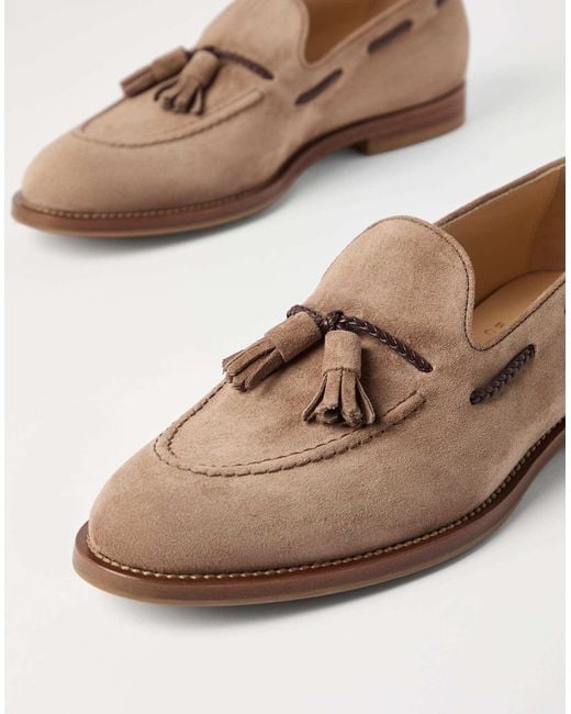 Brunello Cucinelli Brown Tassel Detailed Slip-On Loafers for men