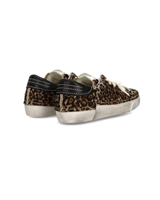 Philippe Model Brown Prsx Leo Low-Top Sneakers
