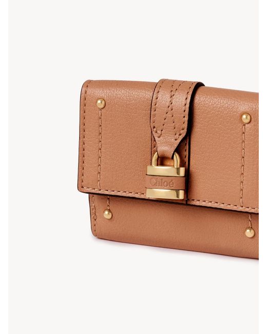 Chloé Brown Chloé Mini Paddington Tri-Fold Wallet