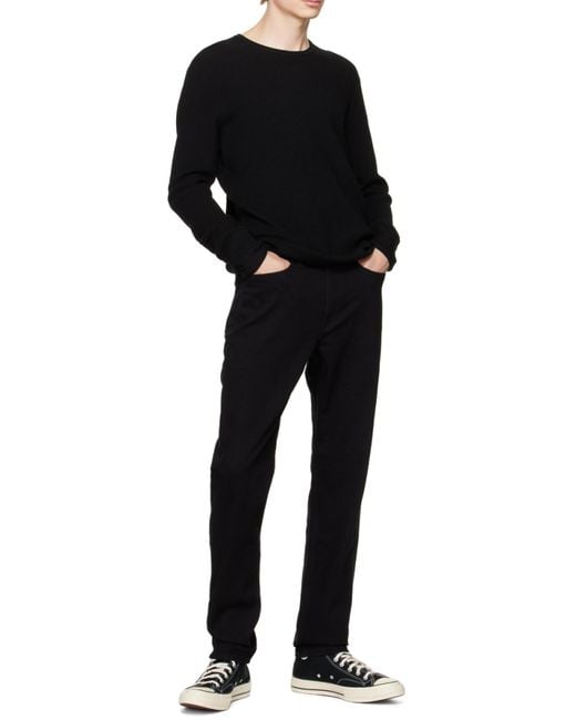 Rag & Bone Black Belt-Loop Jeans for men