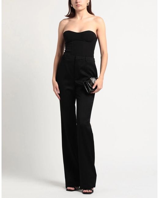 Saint Laurent Black Pockets Bootcut Trousers