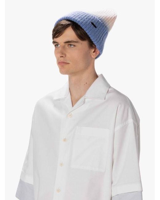 J.W. Anderson Blue Gradient-Effect Knit Beanie