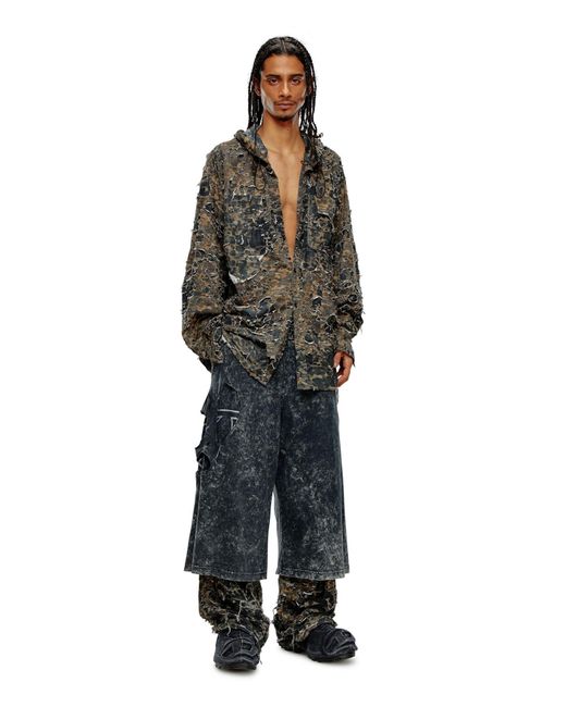 DIESEL Blue P-Eckyo-Peeloval Oval D Pants for men