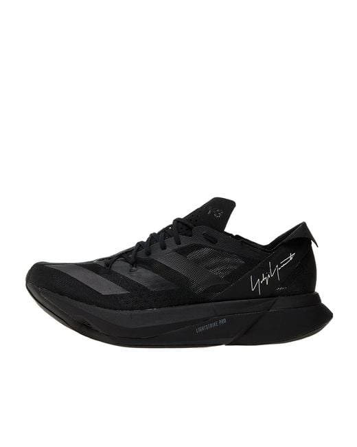 Y-3 Black Adizero Adios Pro 3.0 Lace-Up Sneakers for men