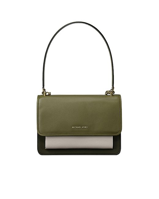 Michael Kors Green Claire Small Patchwork Crossbody Bag