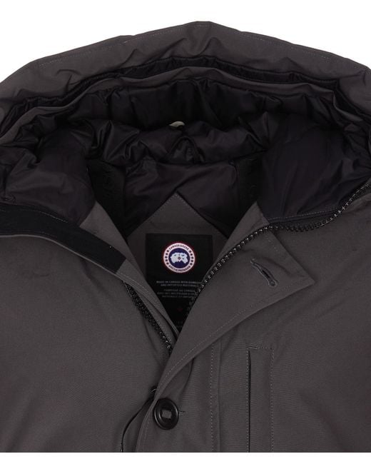 Canada Goose Gray Chateau Buttoned Hooded Parka for men