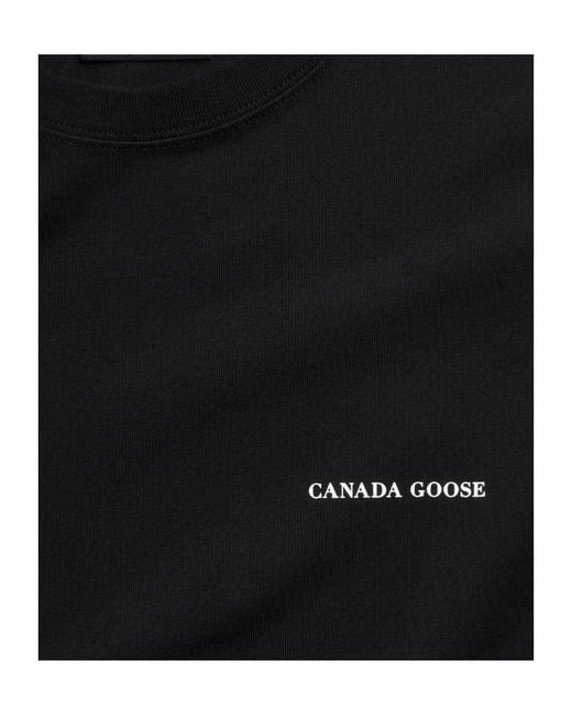 Canada Goose Black Crew-Neck T-Shirt for men