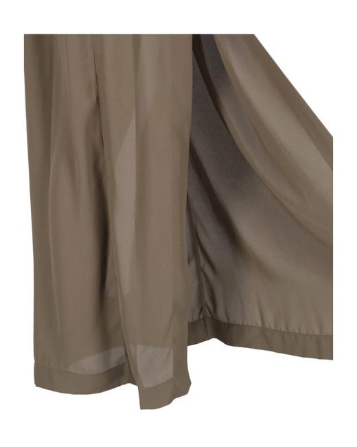 Frankie Shop Natural Elastic-Waist Skirt