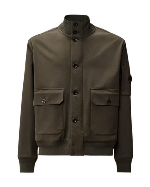 C P Company Green Regular Fit Jacket for men