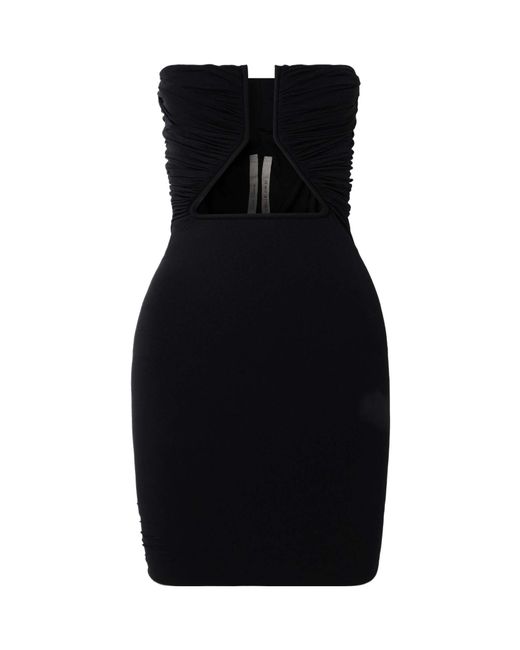 Rick Owens Black Pleated Dress