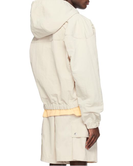Jacquemus Natural Hooded Zip-Up Jacket for men