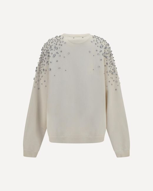 Golden Goose Deluxe Brand Gray Embellished Crewneck Sweatshirt for men