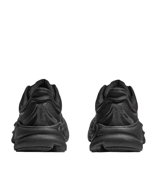 Hoka One One Black Bondi 9 Lace-Up Sneakers for men