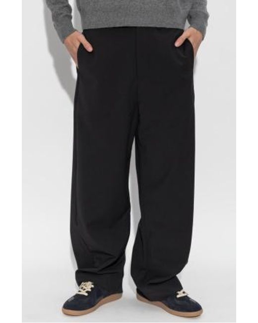 Entire studios Black Welt-Pocket Trousers for men