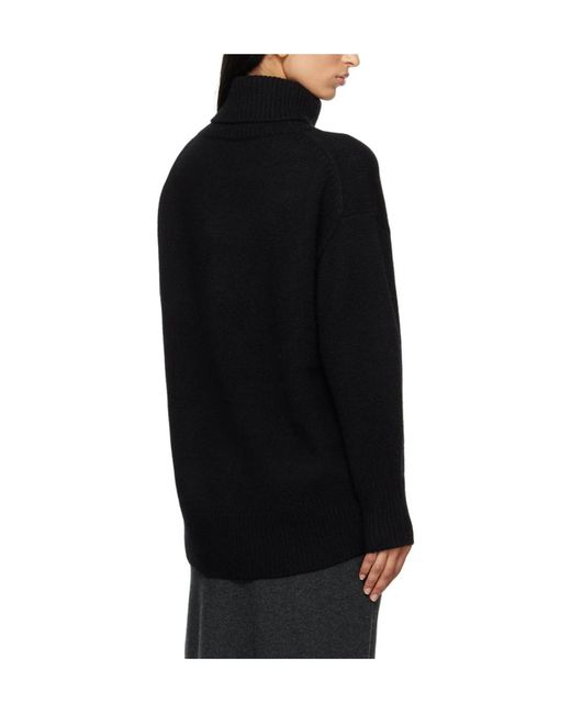 arch4 Black Roll-Neck Cashmere Jumper