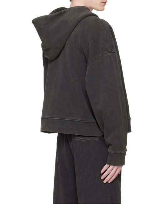 Entire studios Black Heavy Oversized Hoodie for men