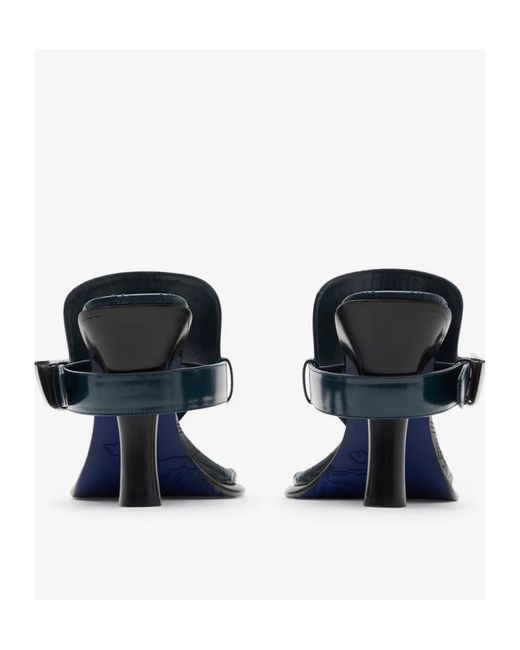 Burberry Blue Bay Thong-Strap Sandals