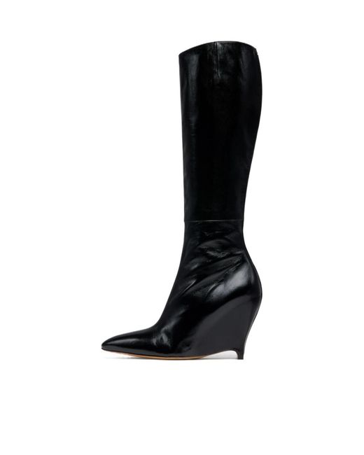 Maison Margiela Black Heel-Less Boots