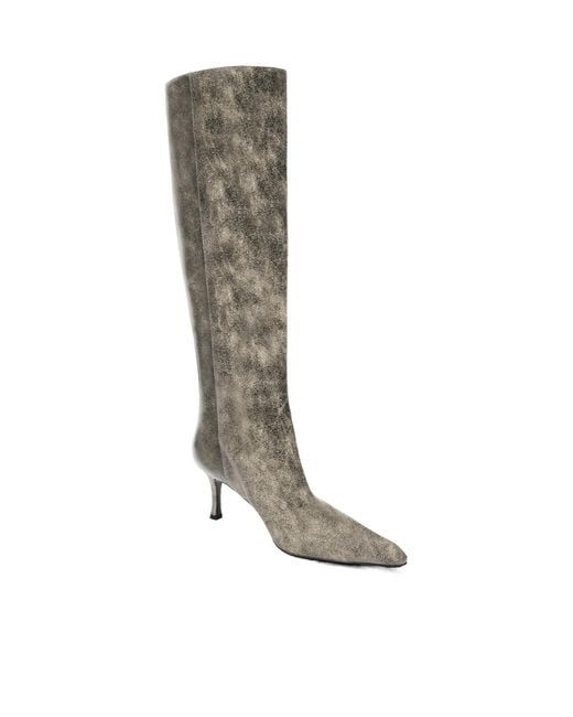 Alexander Wang Green Crackle Leather Vera Boot