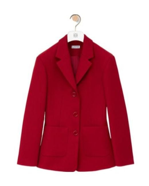 Loewe Red Single Breasted Jacket