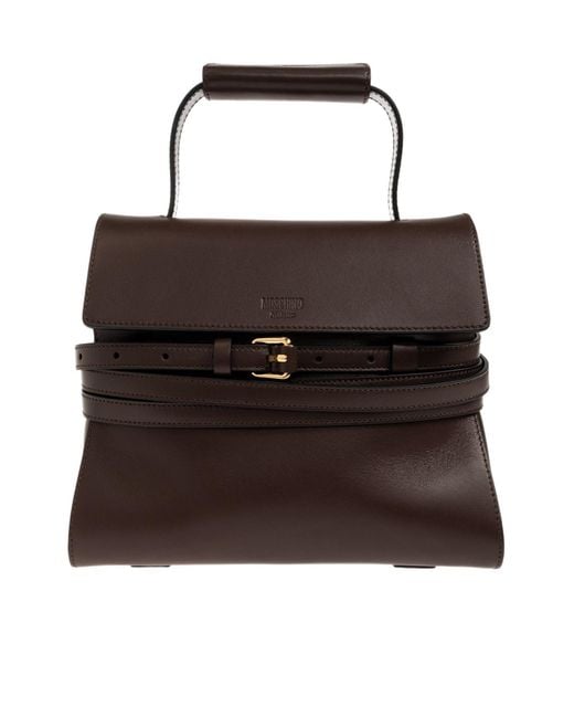 Moschino Black Flap Handbag