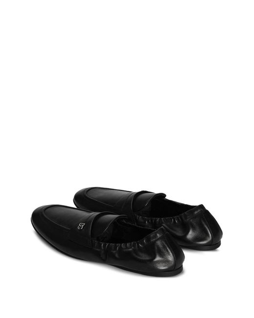 Dolce & Gabbana Black Logo Plaque Slippers for men