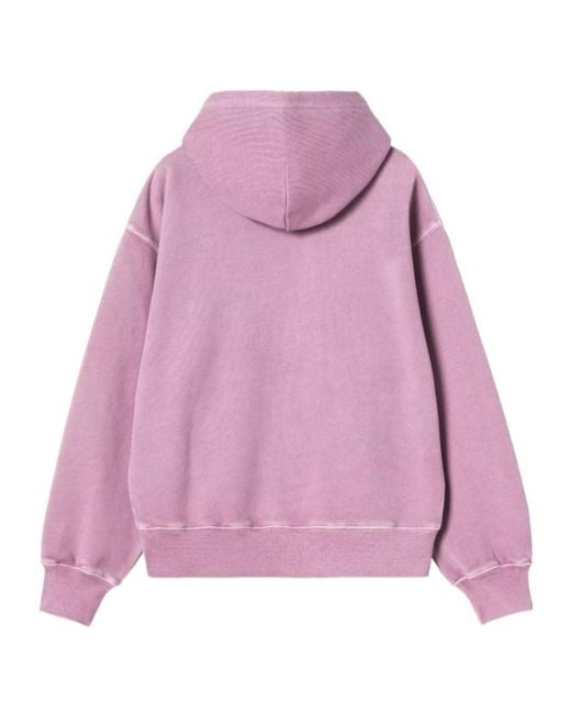 Carhartt Pink Logo-Patch Hoodie