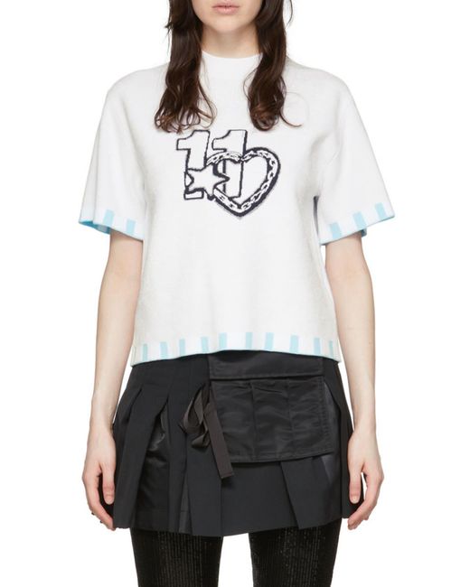 we11done White Printed T-Shirt