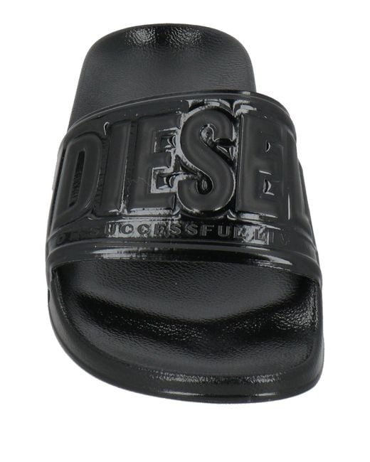 DIESEL Black Simple Slippers
