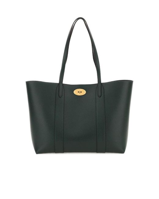 Mulberry Black Bayswater Twist-Lock Small Tote Bag