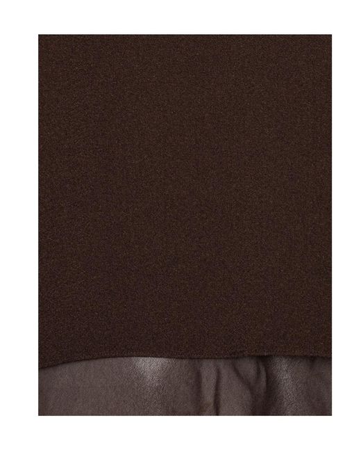 ROTATE BIRGER CHRISTENSEN Brown Two Layer Boxy Vest