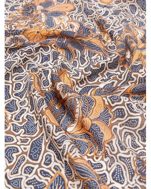 Weekend by Maxmara Gray Modal And Silk Blend Scarf