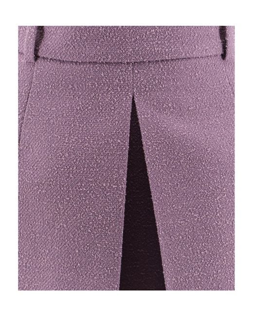 Dior Purple Belt Loop Skirt