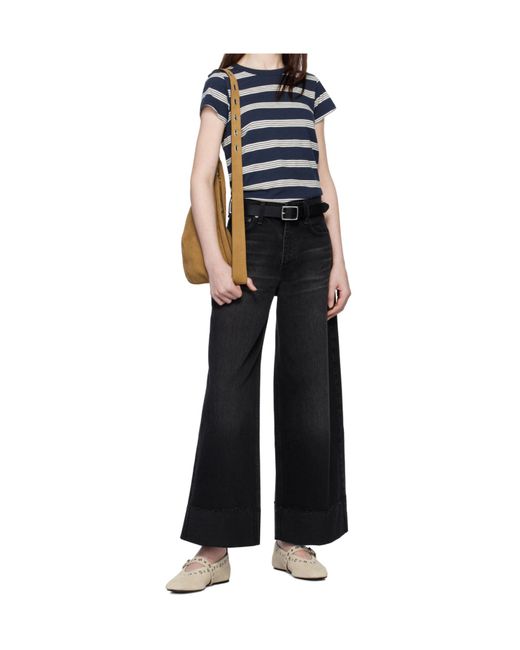Rag & Bone Black High-Waisted Jeans Sofie