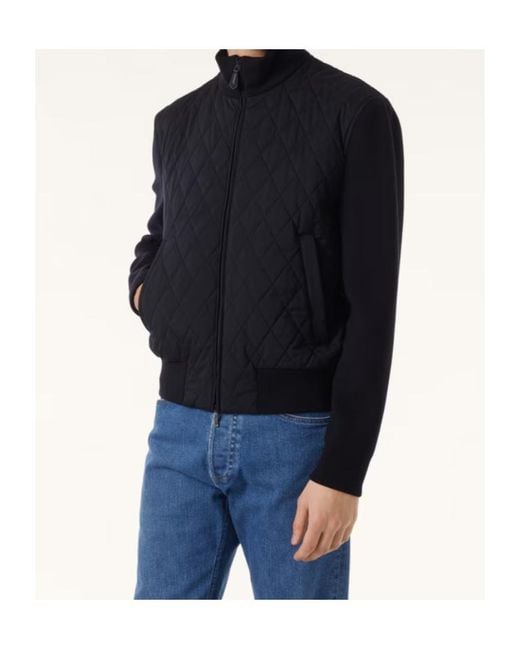 Loro Piana Blue Hopton Bomber Jacket for men